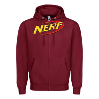 Burgundy Nerf Galaxy Zipper Hoodie - artisFamous