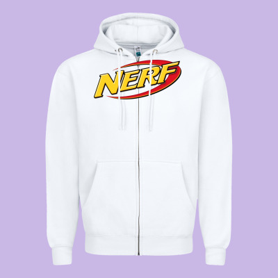 Nerf Galaxy Zipper Hoodie Designed By Artisfamous