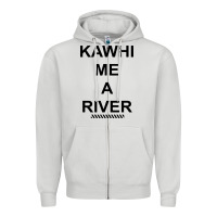 Dove Grey Kawhi River Funny Zipper Hoodie - artisFamous