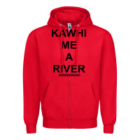 Red Kawhi River Funny Zipper Hoodie - artisFamous