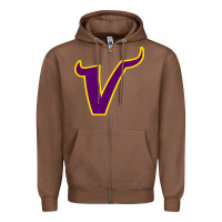 Chestnut Vikings Style Zipper Hoodie - artisFamous