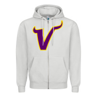 Dove Grey Vikings Style Zipper Hoodie - artisFamous