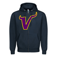 Navy Vikings Style Zipper Hoodie - artisFamous