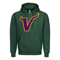 Sports Green Vikings Style Zipper Hoodie - artisFamous