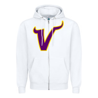 White Vikings Style Zipper Hoodie - artisFamous