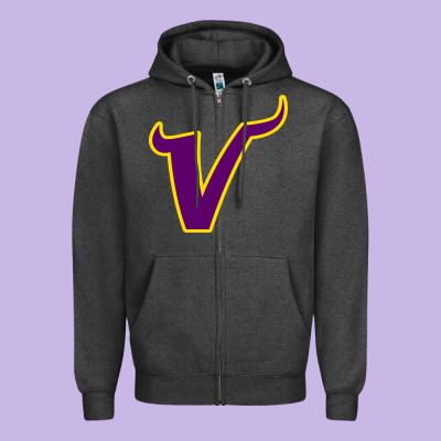 Vikings Style Zipper Hoodie Designed By Artisfamous