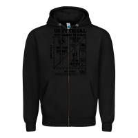 Black hot crazy matrix matrix Zipper Hoodie - artisFamous