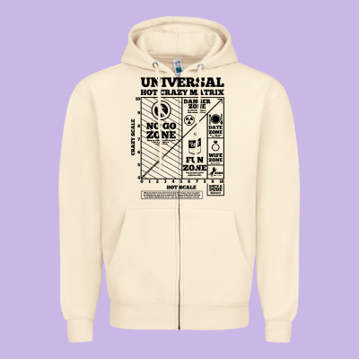Hot Crazy Matrix Matrix Zipper Hoodie Designed By Artisfamous