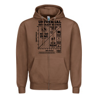 Chestnut hot crazy matrix matrix Zipper Hoodie - artisFamous