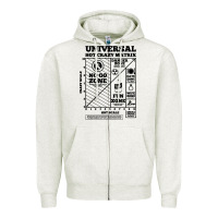 Oatmeal Heather hot crazy matrix matrix Zipper Hoodie - artisFamous