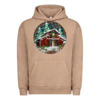 Pigment Burro Barn Christmas Urban Hoodie - RanaPortraitStore