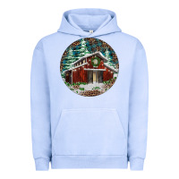 Pigment Grape Ice Barn Christmas Urban Hoodie - RanaPortraitStore