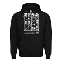 Black hot crazy matrix matrix Zipper Hoodie - artisFamous