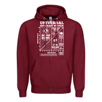 Burgundy hot crazy matrix matrix Zipper Hoodie - artisFamous
