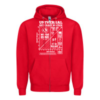Red hot crazy matrix matrix Zipper Hoodie - artisFamous