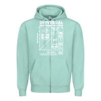 Seafoam hot crazy matrix matrix Zipper Hoodie - artisFamous