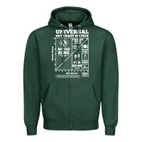 Sports Green hot crazy matrix matrix Zipper Hoodie - artisFamous