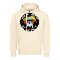 Sandshell ask me about my butthole ufo Zipper Hoodie - artisFamous