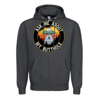 Smoke ask me about my butthole ufo Zipper Hoodie - artisFamous