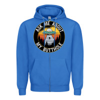 True Royal ask me about my butthole ufo Zipper Hoodie - artisFamous