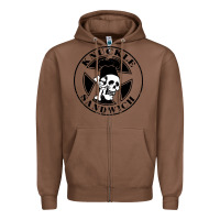 Chestnut knuckle sandwich Zipper Hoodie - artisFamous