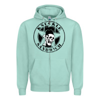 Seafoam knuckle sandwich Zipper Hoodie - artisFamous