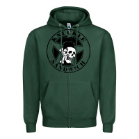 Sports Green knuckle sandwich Zipper Hoodie - artisFamous