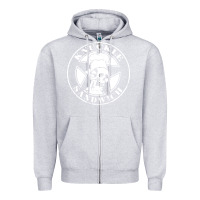 Heather Grey knuckle sandwich Zipper Hoodie - artisFamous