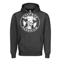 Charcoal Heather knuckle sandwich Zipper Hoodie - artisFamous
