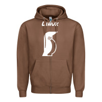 Chestnut linux Zipper Hoodie - artisFamous
