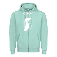 Seafoam linux Zipper Hoodie - artisFamous