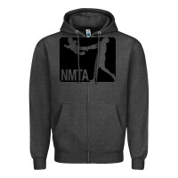 Charcoal Heather national midget tossing association Zipper Hoodie - artisFamous