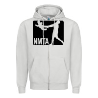 Dove Grey national midget tossing association Zipper Hoodie - artisFamous