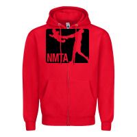 Red national midget tossing association Zipper Hoodie - artisFamous