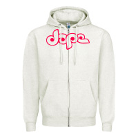 Oatmeal Heather dope philadelphia Zipper Hoodie - artisFamous