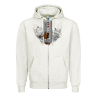Oatmeal Heather dawn of gaming Zipper Hoodie - artisFamous