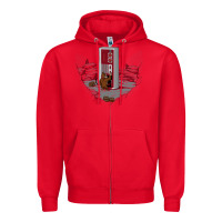 Red dawn of gaming Zipper Hoodie - artisFamous