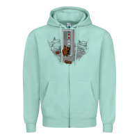 Seafoam dawn of gaming Zipper Hoodie - artisFamous