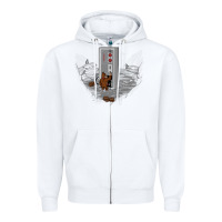 White dawn of gaming Zipper Hoodie - artisFamous