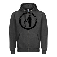 Charcoal Heather good dad gang Zipper Hoodie - artisFamous