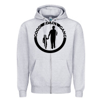 Heather Grey good dad gang Zipper Hoodie - artisFamous