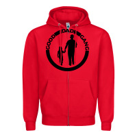 Red good dad gang Zipper Hoodie - artisFamous
