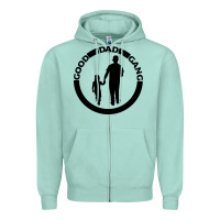 Seafoam good dad gang Zipper Hoodie - artisFamous