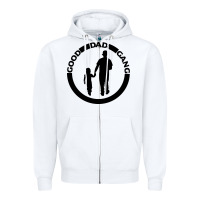 White good dad gang Zipper Hoodie - artisFamous