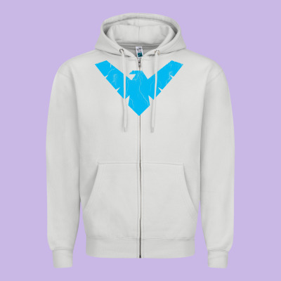 Nightwing Zipper Hoodie Designed By Artisfamous