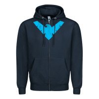 Navy nightwing Zipper Hoodie - artisFamous