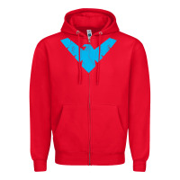 Red nightwing Zipper Hoodie - artisFamous