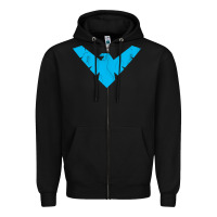 Black nightwing Zipper Hoodie - artisFamous