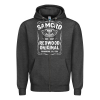 Charcoal Heather samcro redwood original Zipper Hoodie - artisFamous