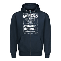 Navy samcro redwood original Zipper Hoodie - artisFamous